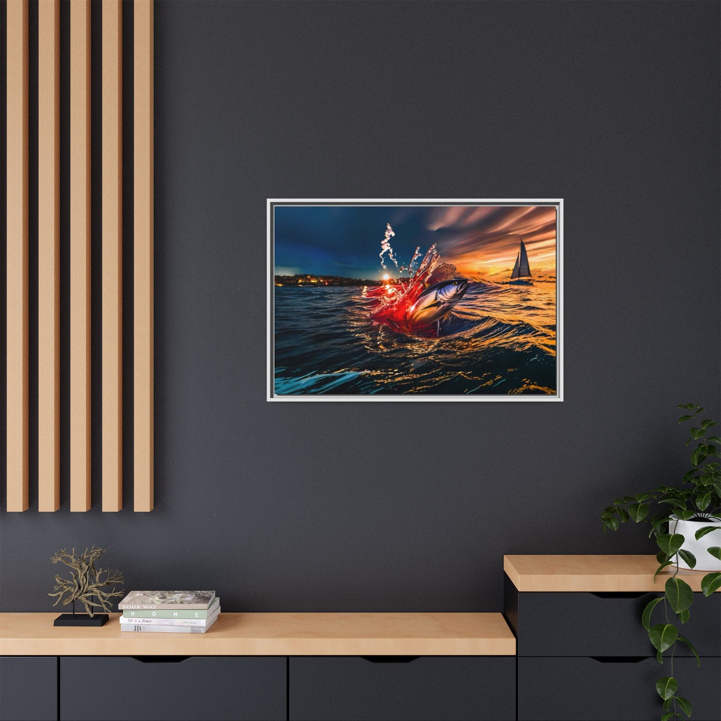 "The Leap" by Andrew McCarter - Ocean Canvas Art.