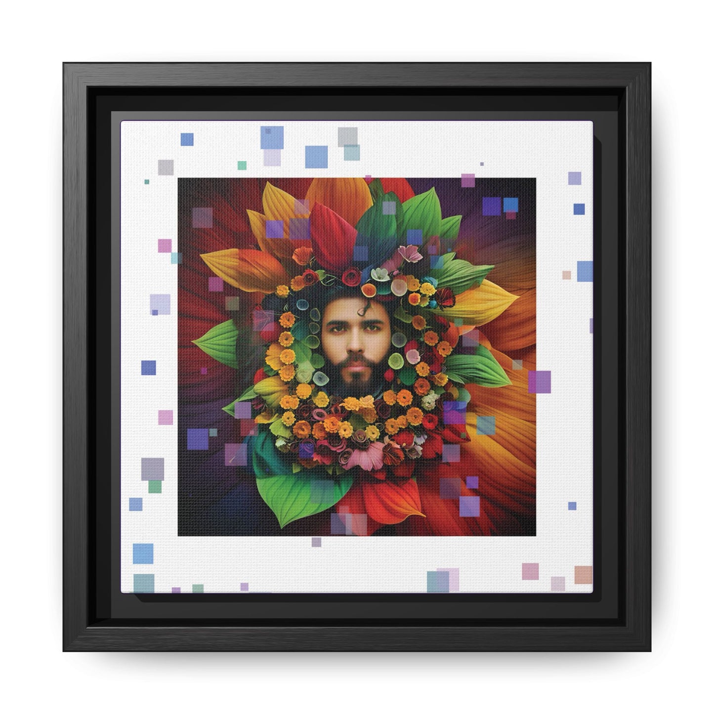 'Flourish: The Modern Green Man' canvas print By Andrew McCarter