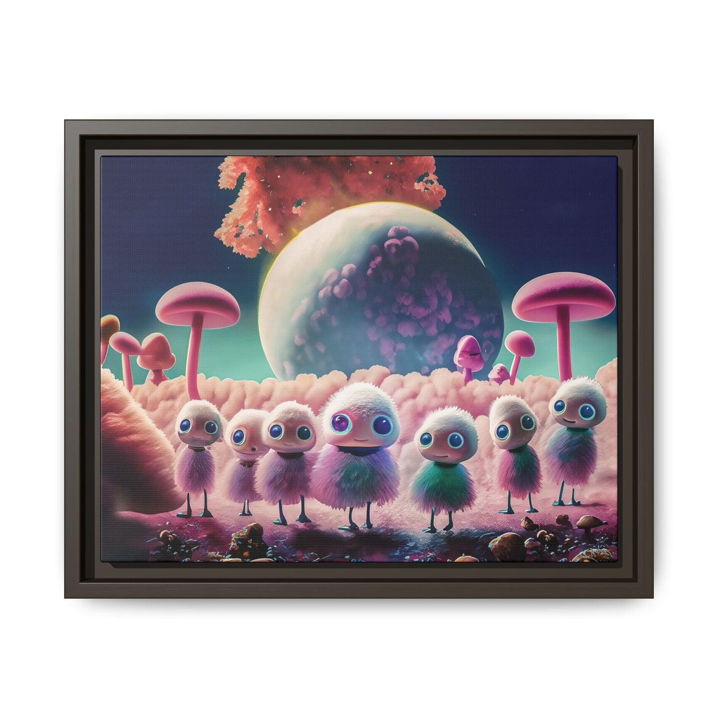 “"Keep smiling," whispered Axlar. "We can eat them later." – Fine Art Canvas Print By Andrew McCarter