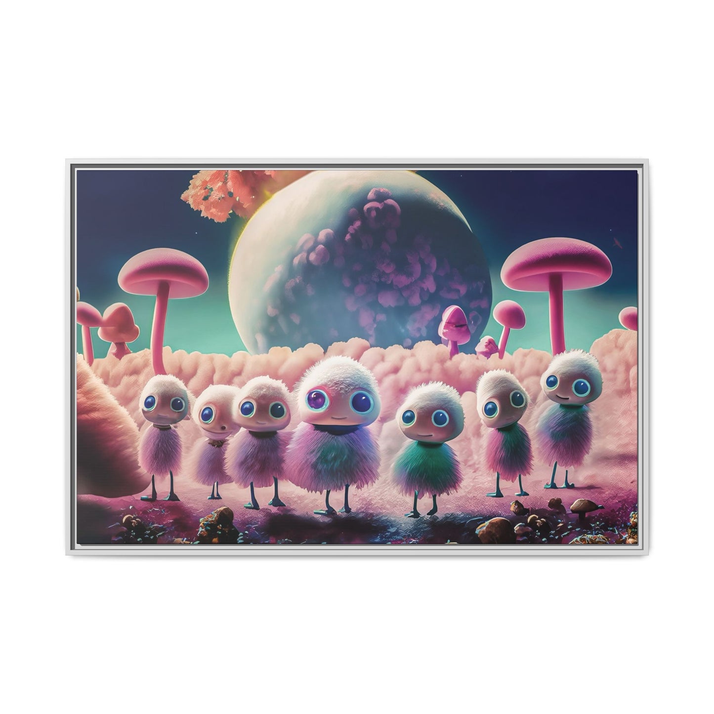 “"Keep smiling," whispered Axlar. "We can eat them later." – Fine Art Canvas Print By Andrew McCarter