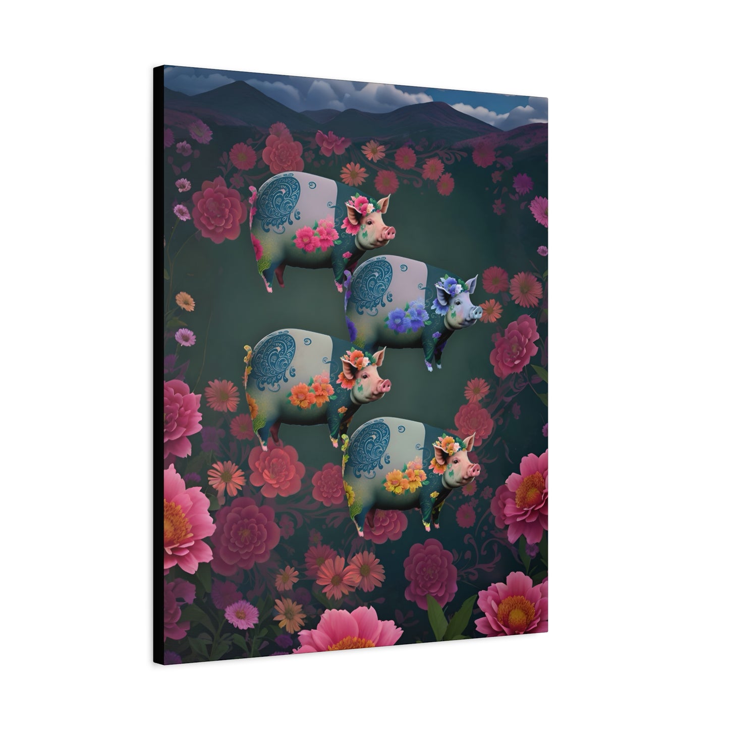 ‘Floral Flight’ Canvas Print by Andrew McCarter