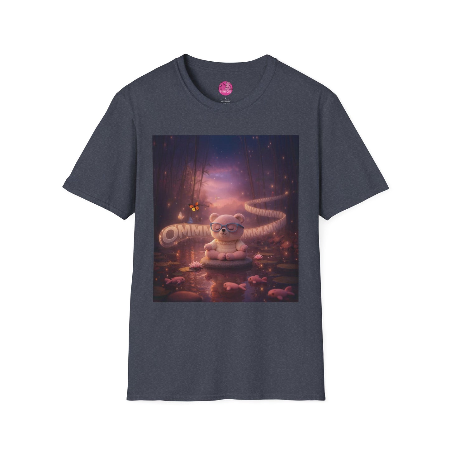 Meditating Bear Dusk Dreamscape T-Shirt