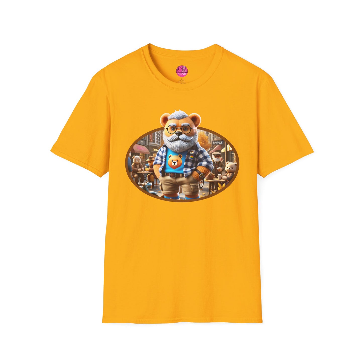Big Bear T-Shirt - Bold, Comfortable Unisex Softstyle Tee with Playful Charm