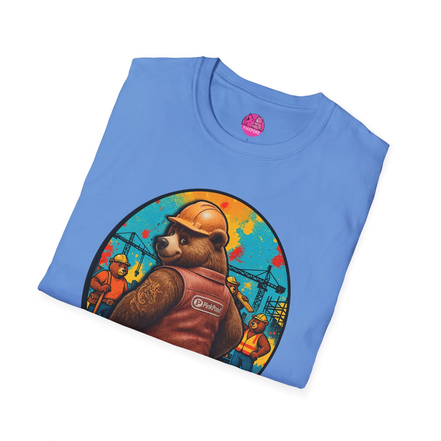 Graphic Tee Builder’s Bum Bear Unisex Softstyle T-Shirt