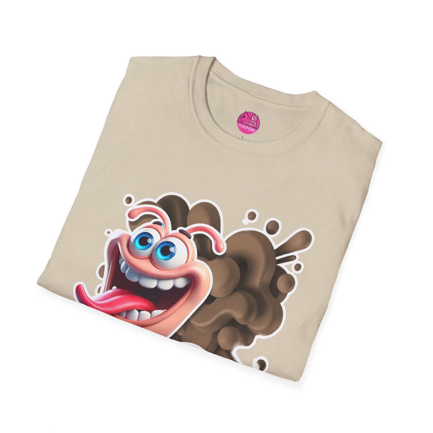 Willy the Worm T-Shirt - Wiggly and Wacky Unisex Softstyle Tee with 3D Design