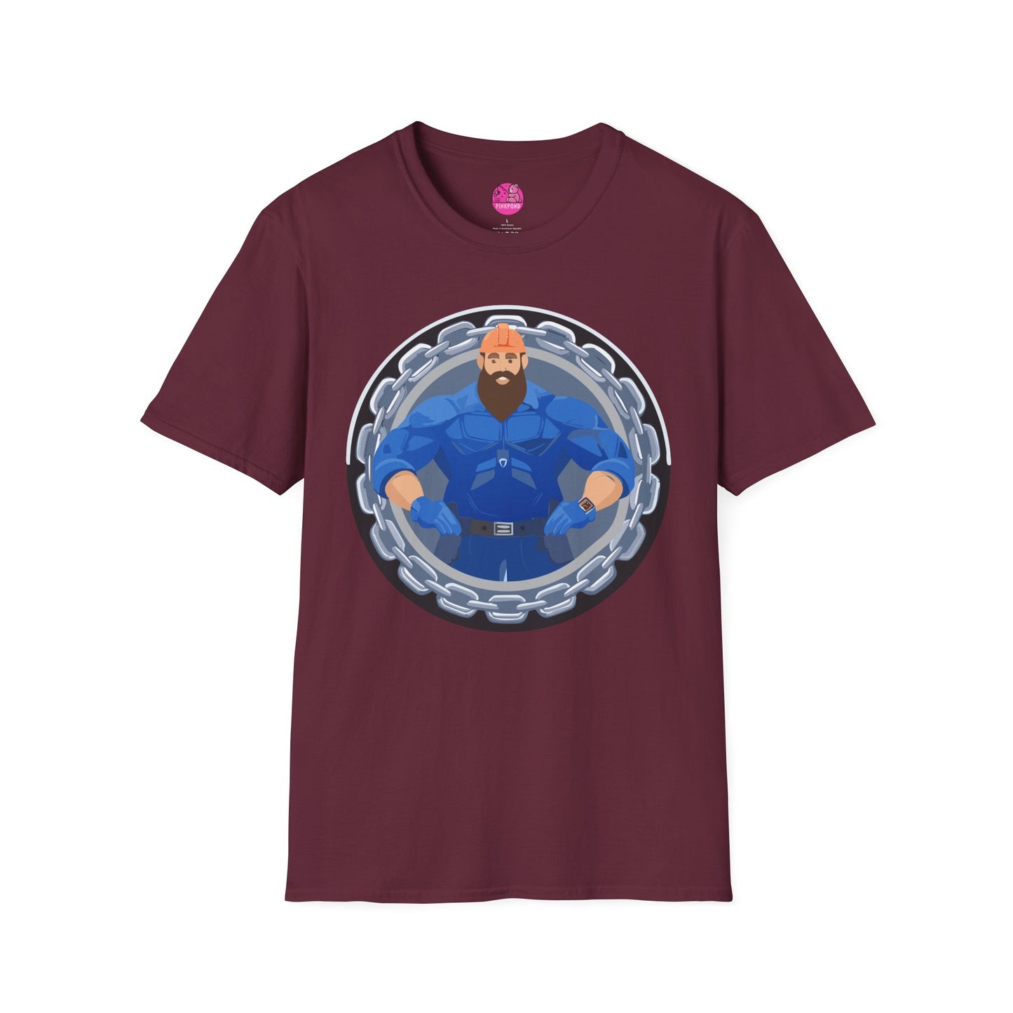 Construction Worker Bear  Graphic T-Shirt