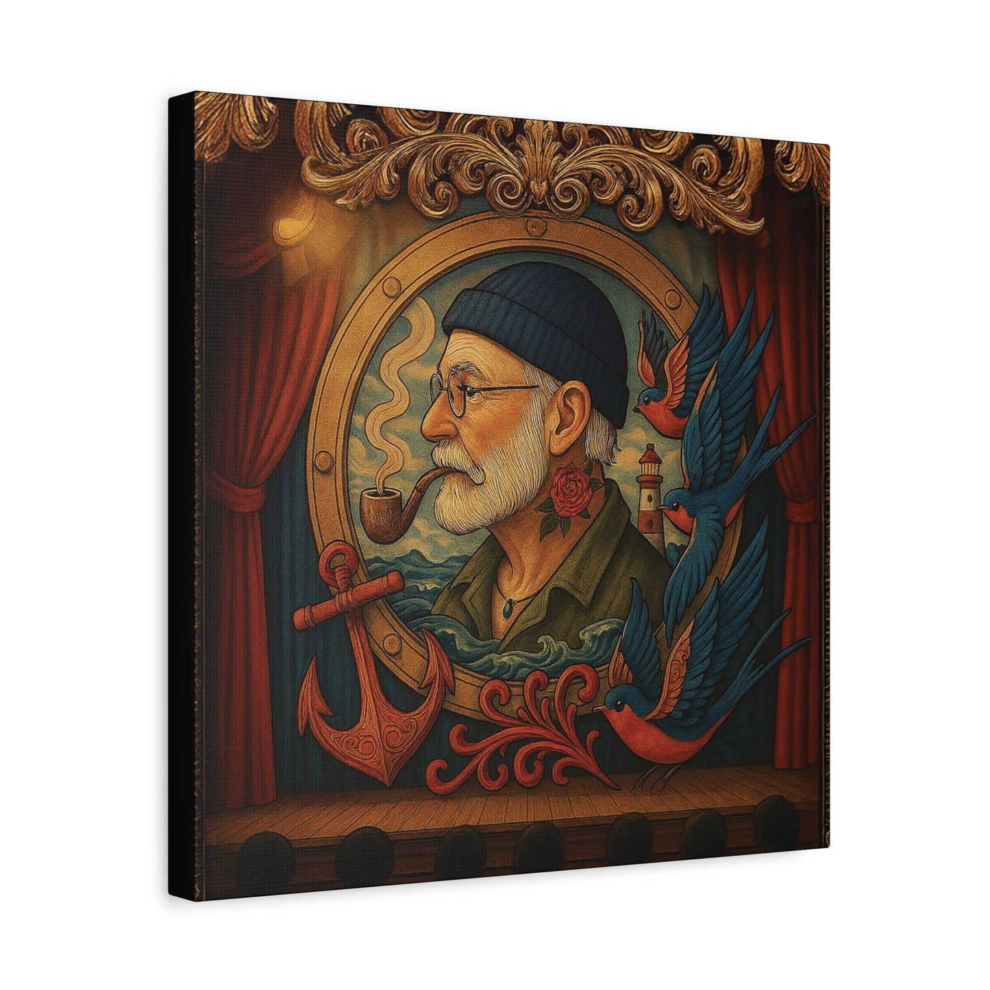 Canvas Wall Art - The Old Sailor’s Portrait