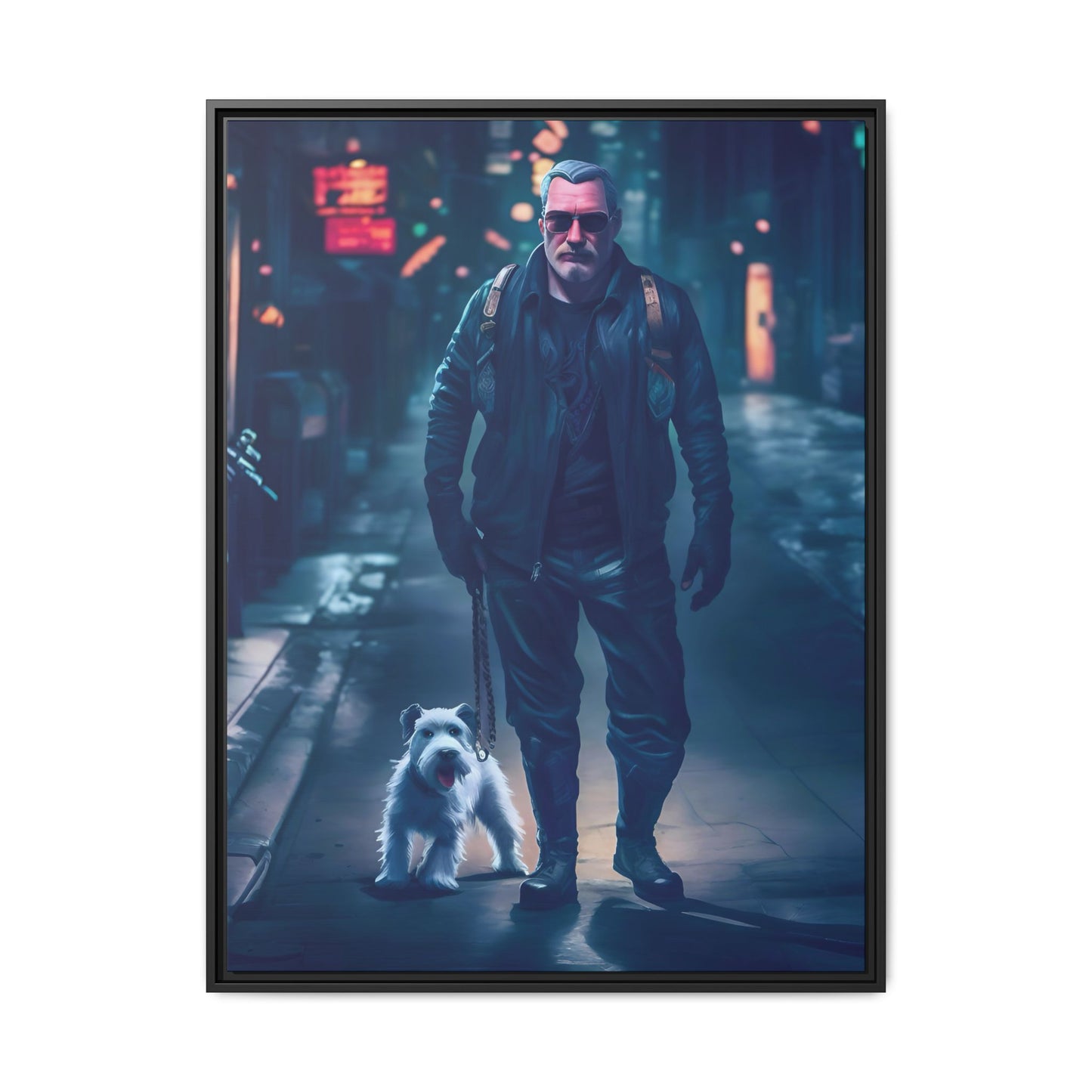 Canvas Print - Midnight Stroll by Andrew McCarter - Cyberpunk Urban Art