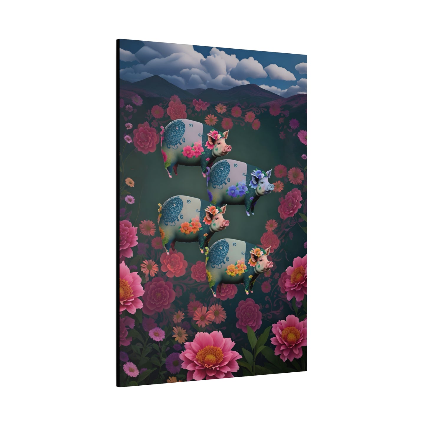 ‘Floral Flight’ Canvas Print by Andrew McCarter