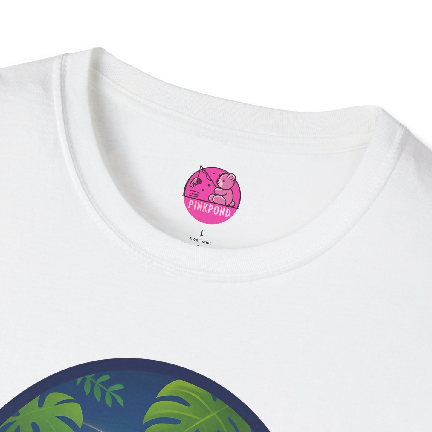 Adventure Bear T-Shirt - Explorer PinkPond Series Tee for Nature Lovers and Travel Dreamers