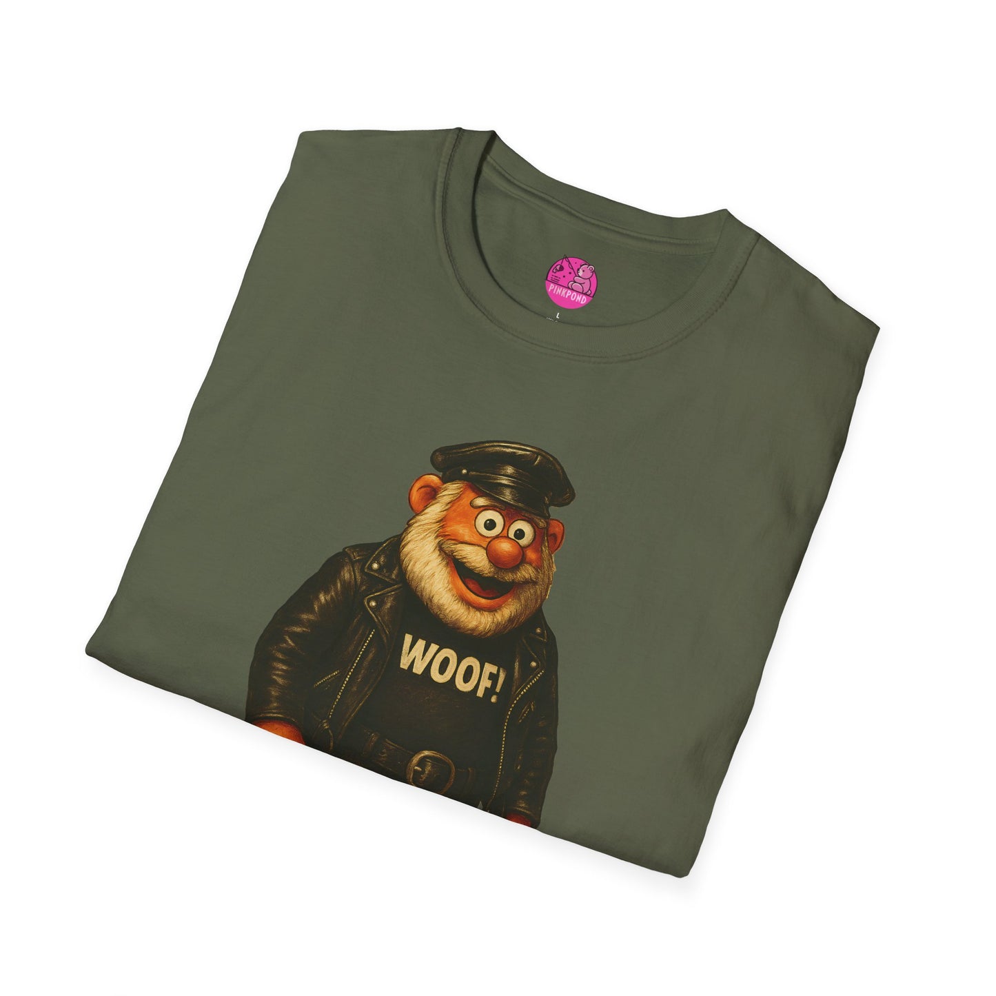 Unisex T-Shirt Leather Polar Bear Tee - WOOF Shirt Silver Beard Energy Pride Fashion