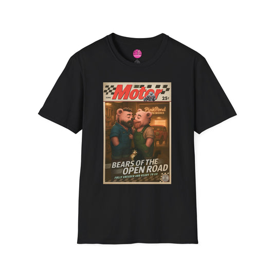 Bear Retro 1950s Motor Magazine T-Shirt