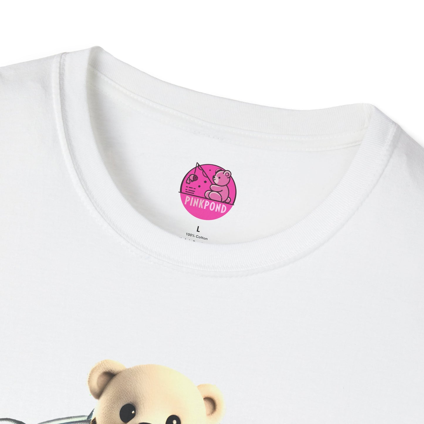 Hot Leather Cub Unisex Softstyle T-Shirt | Fierce and Fun Bear Tee with Leather-Clad Sass