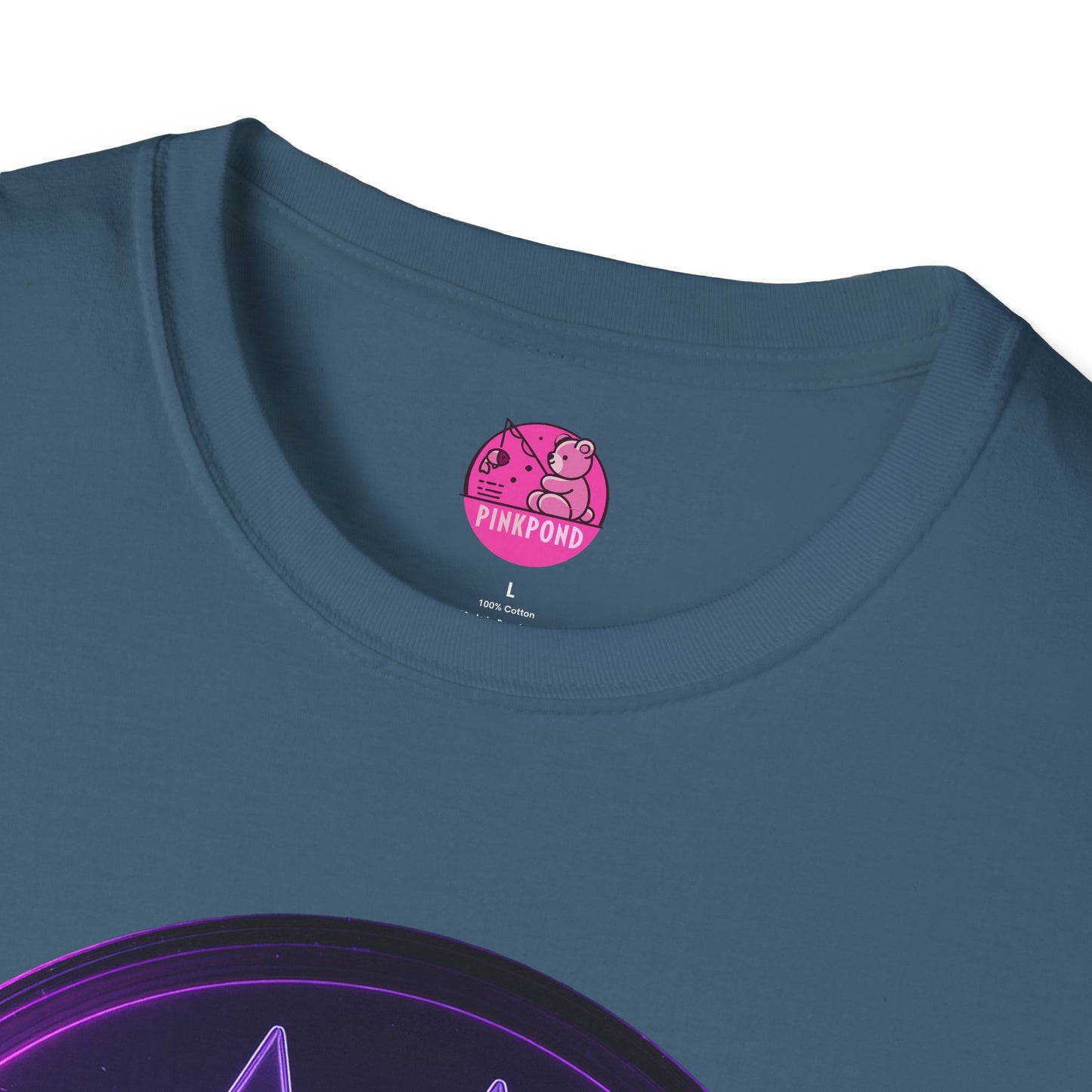 Neon Paw Power T-Shirt - Retro-Futuristic Animal Lover Tee