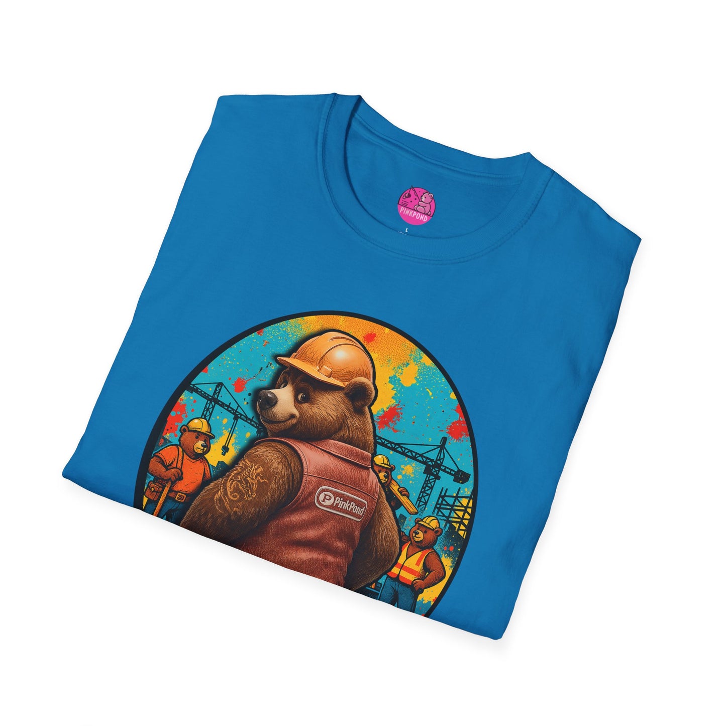Graphic Tee Builder’s Bum Bear Unisex Softstyle T-Shirt