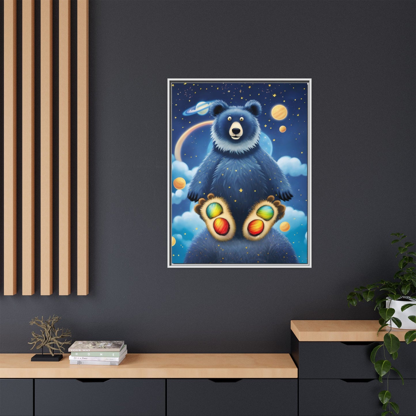 'Cosmic Pawprints' by Andrew McCarter - Canvas Art