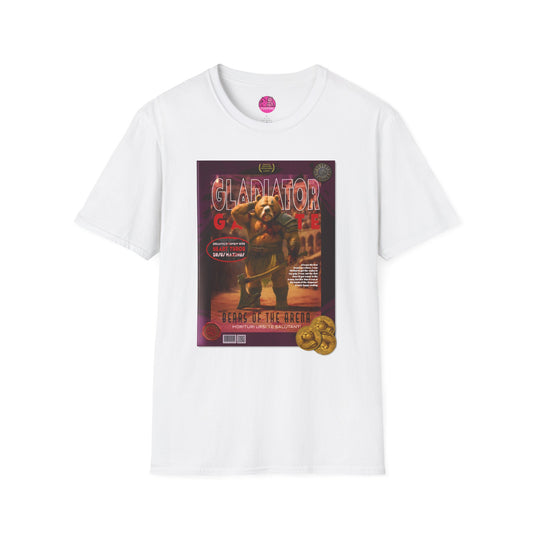 Gladiator Gazette T-Shirt - Bears of the Arena Roman Parody Souvenir Tee