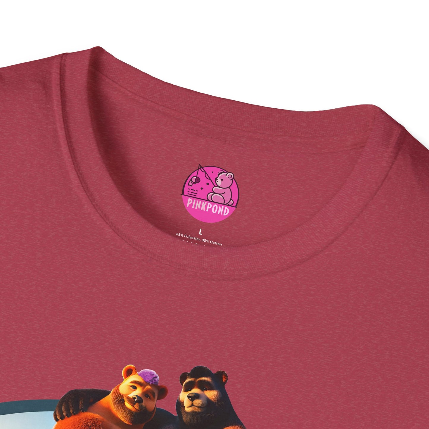 Beach Life Bears Unisex T-Shirt - Mikey & Max Tee by PinkPond