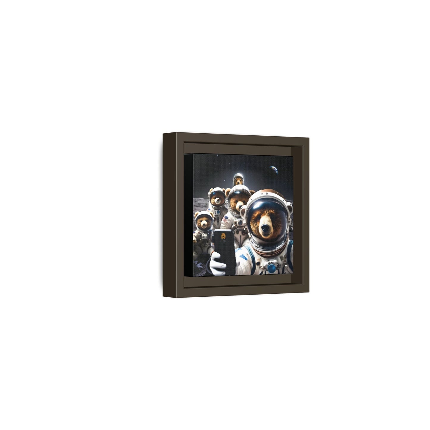 Canvas Print - Mooning Bear Selfie by Andrew McCarter