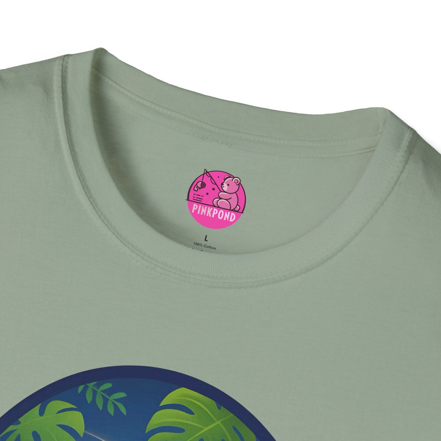 Adventure Bear T-Shirt - Explorer PinkPond Series Tee for Nature Lovers and Travel Dreamers
