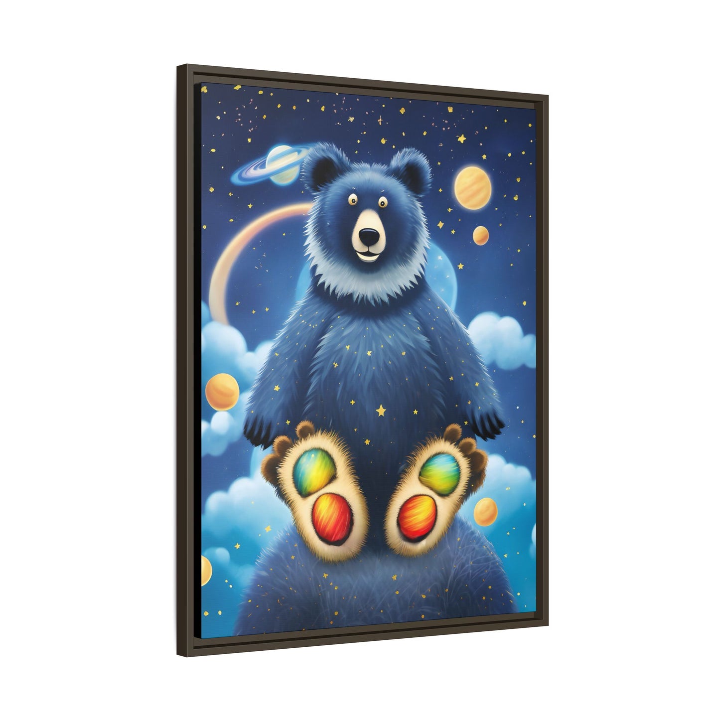 'Cosmic Pawprints' by Andrew McCarter - Canvas Art