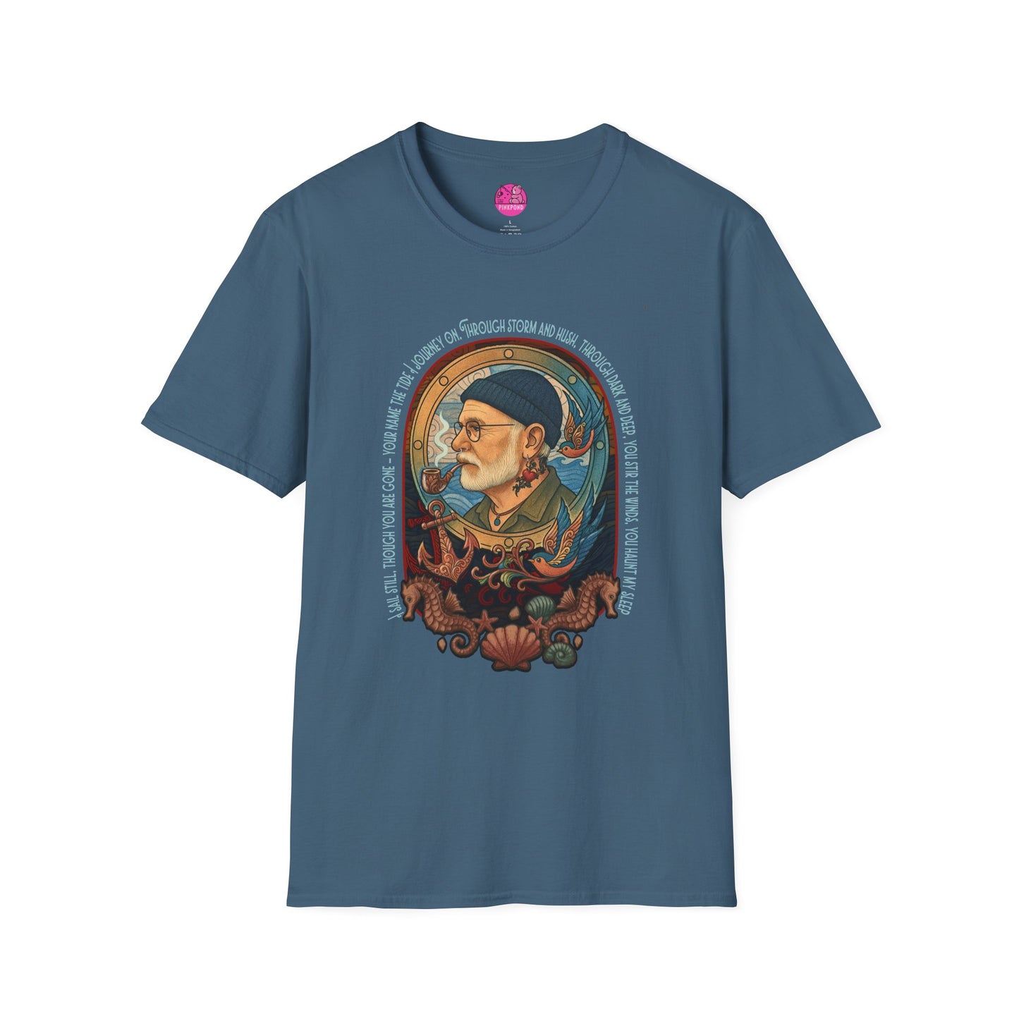 Nautical Anchor Unisex T-Shirt - Old Salt, Big Heart Design