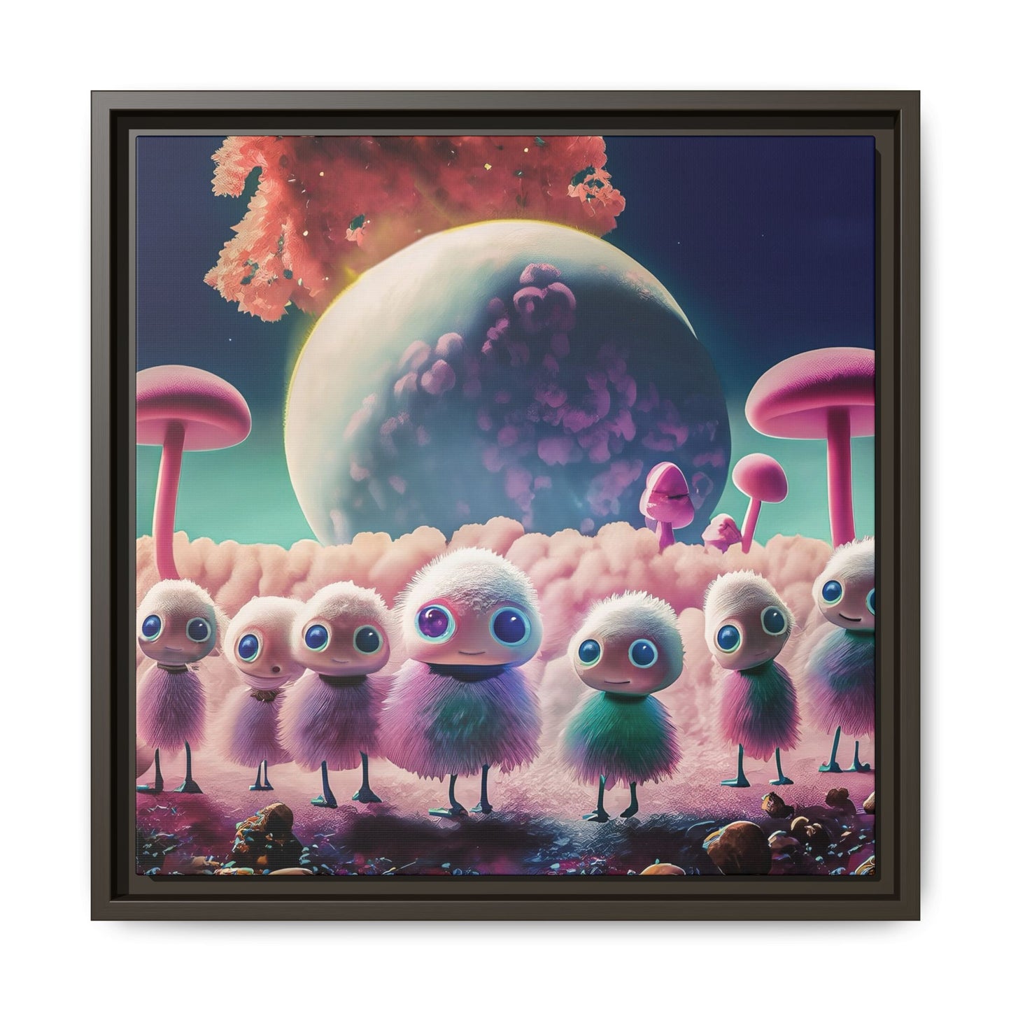 “"Keep smiling," whispered Axlar. "We can eat them later." – Fine Art Canvas Print By Andrew McCarter