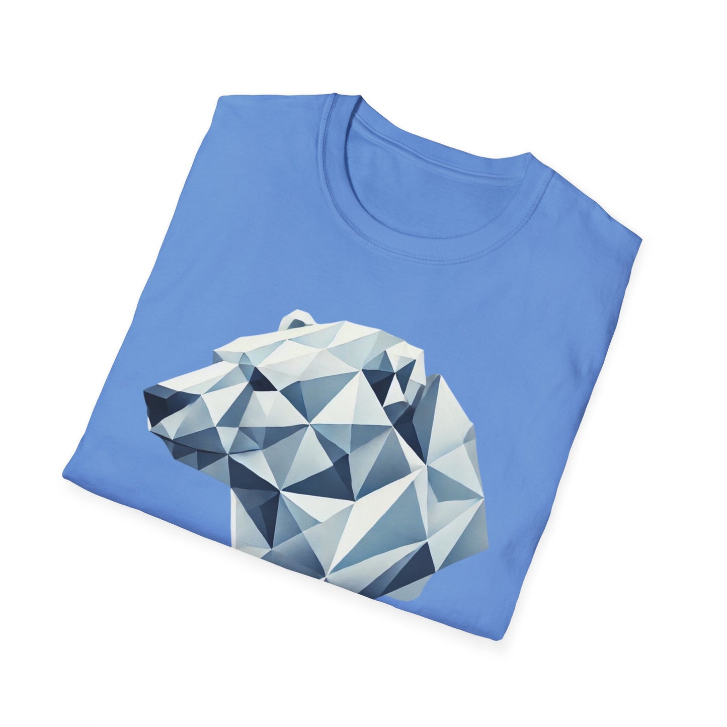 Geometric Bear Graphic Unisex Softstyle T-Shirt