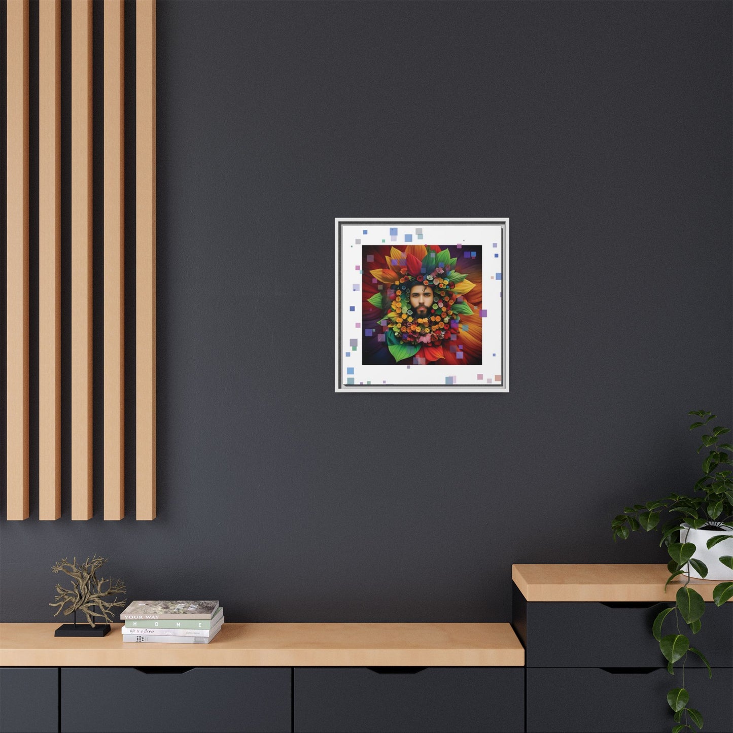 'Flourish: The Modern Green Man' canvas print By Andrew McCarter