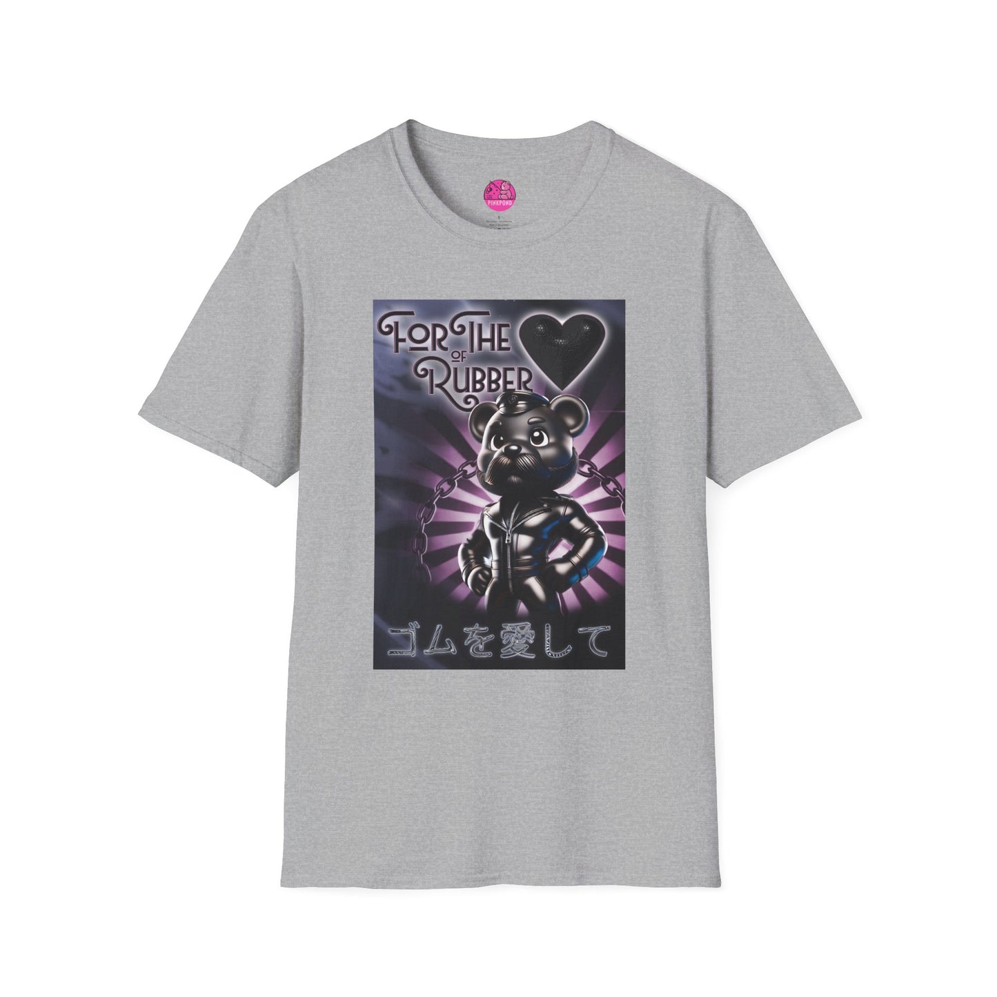 Rubber Bear” – Bold & Playful Tee 🖤🐻✨