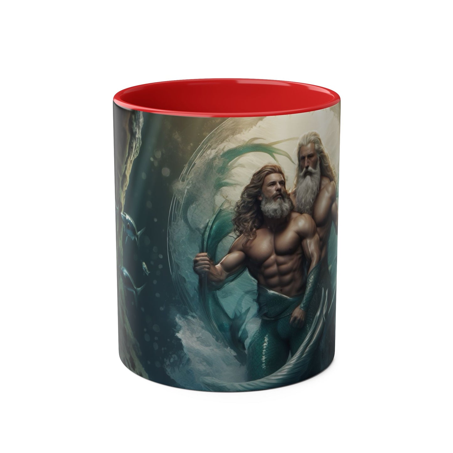 Mug: The Ocean's Legacy Mythical Mermen Design 11oz