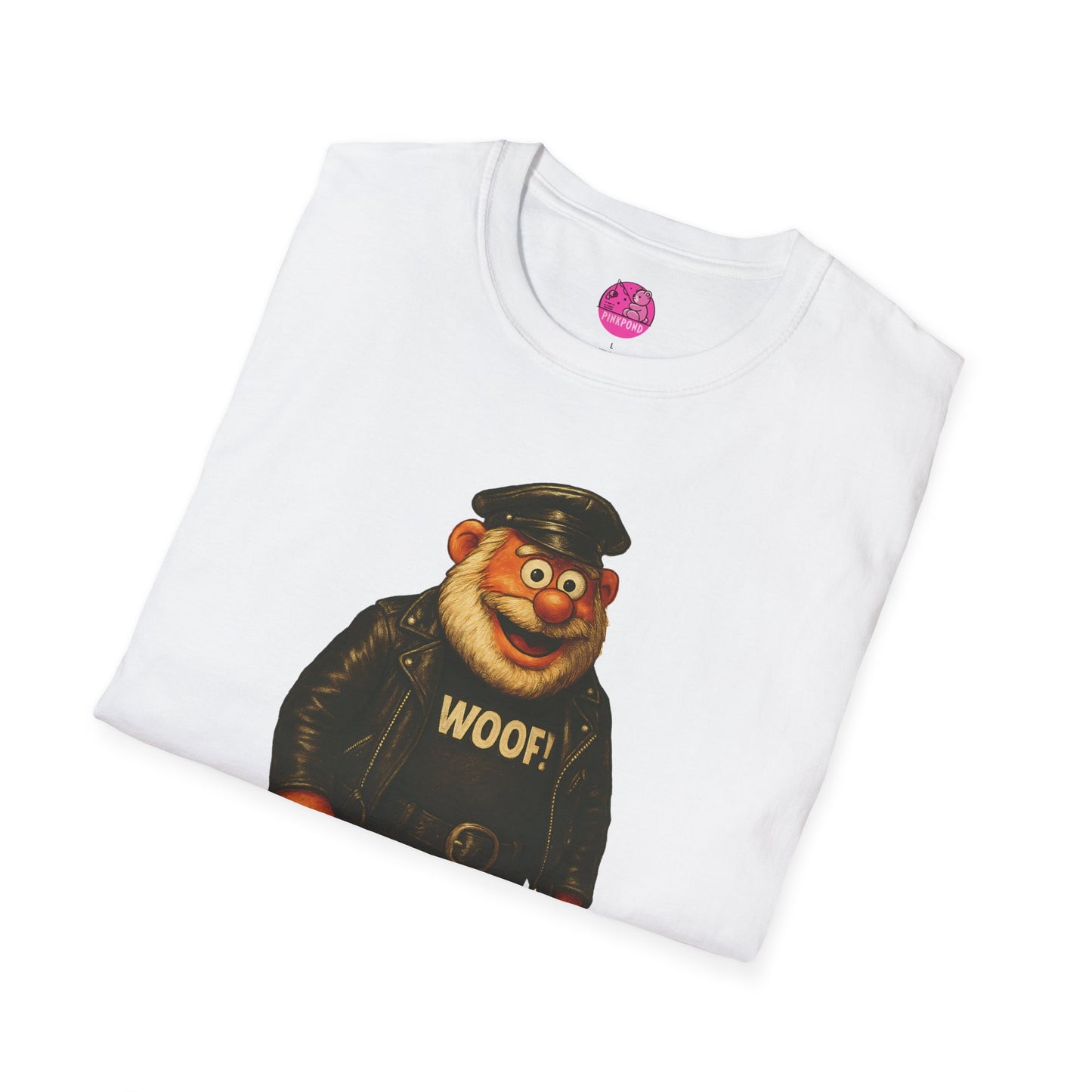 Unisex T-Shirt Leather Polar Bear Tee - WOOF Shirt Silver Beard Energy Pride Fashion