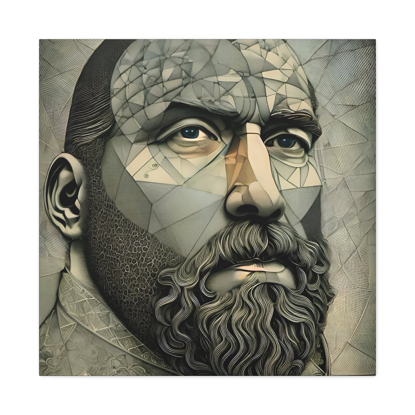 Fractured Peace -  Fine Art Print by Andrew McCarter adapted from a drawing by David Lake