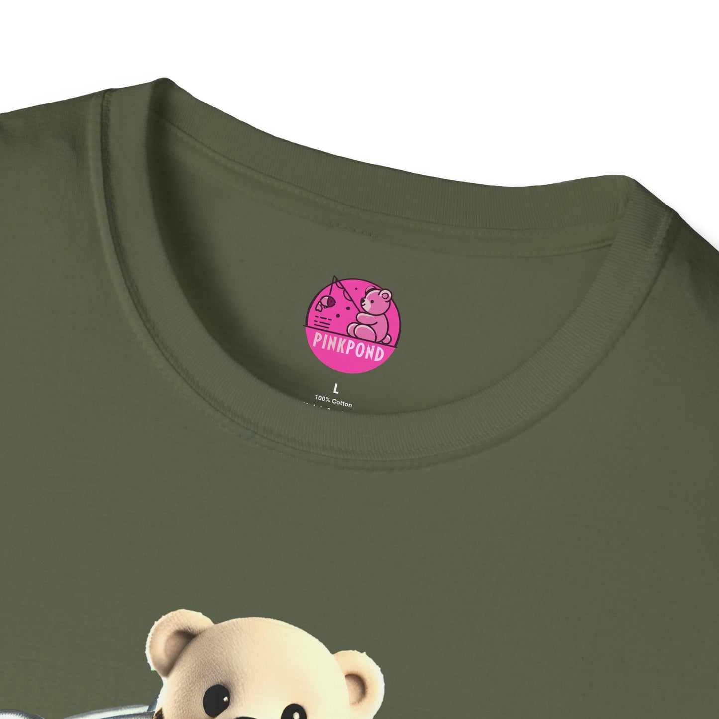 Hot Leather Cub Unisex Softstyle T-Shirt | Fierce and Fun Bear Tee with Leather-Clad Sass