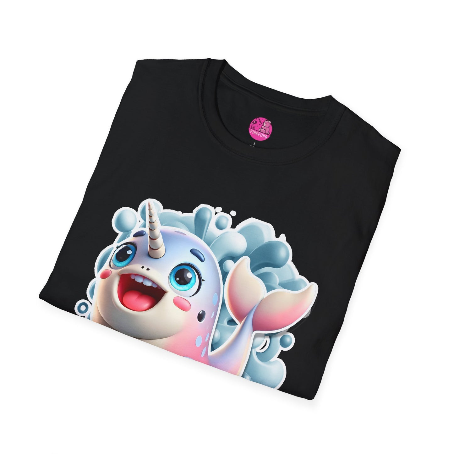 Nelly the Narwhal T-Shirt – The Ocean’s Most Magical Smile! - Unisex Softstyle Tee