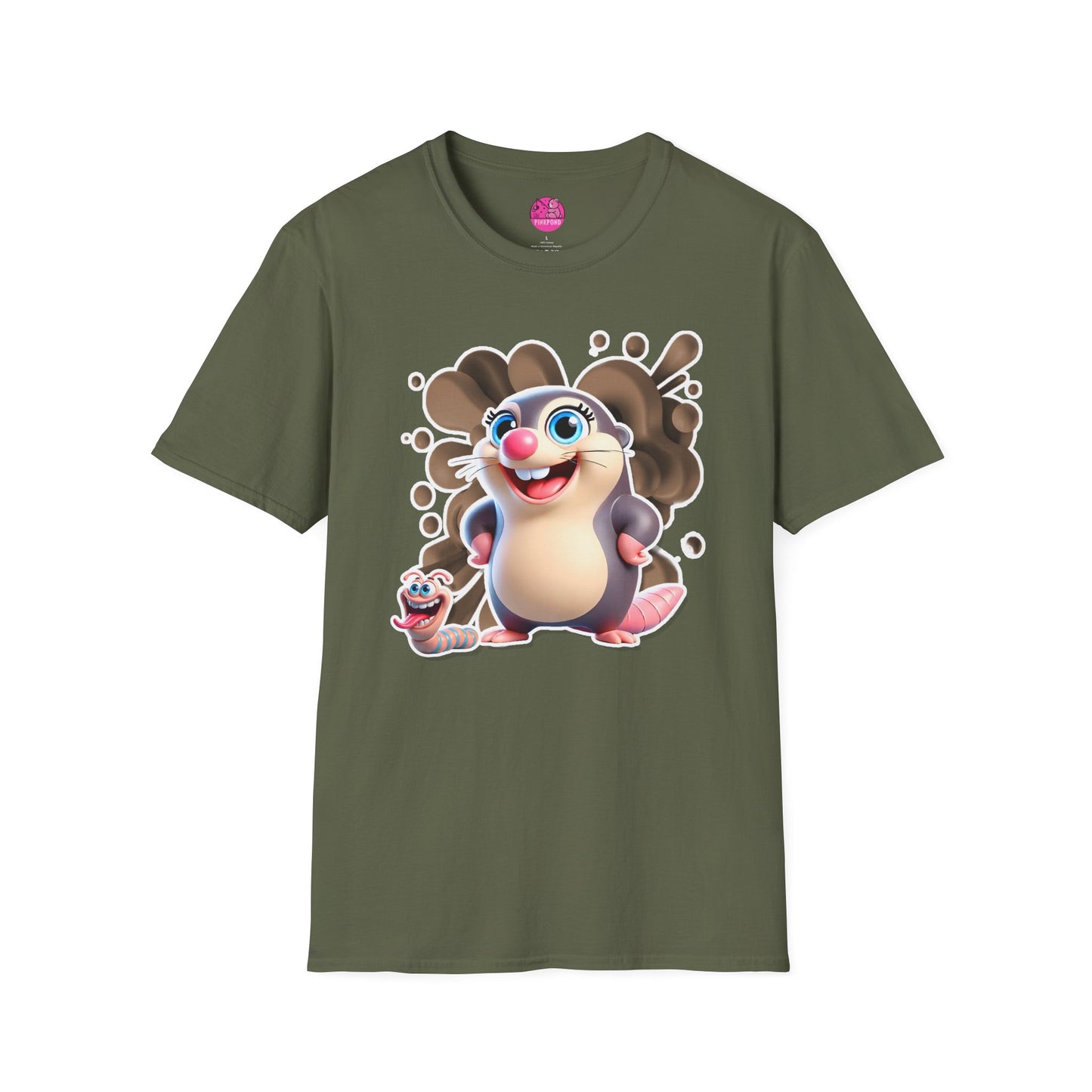 Millicent the Mole T-Shirt – Digging Up Fun in Style - Bold and Colorful Unisex Tee for Fun-Loving Fashion Fans