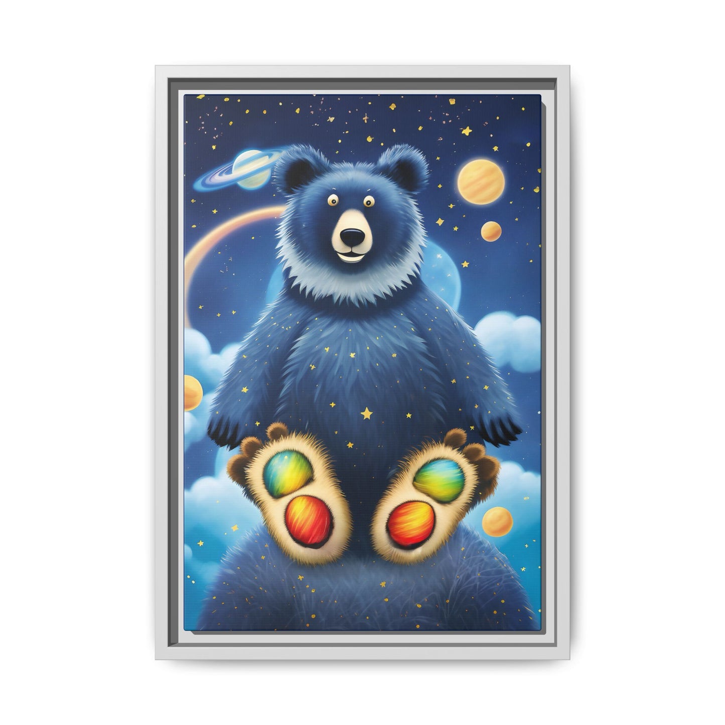 'Cosmic Pawprints' by Andrew McCarter - Canvas Art