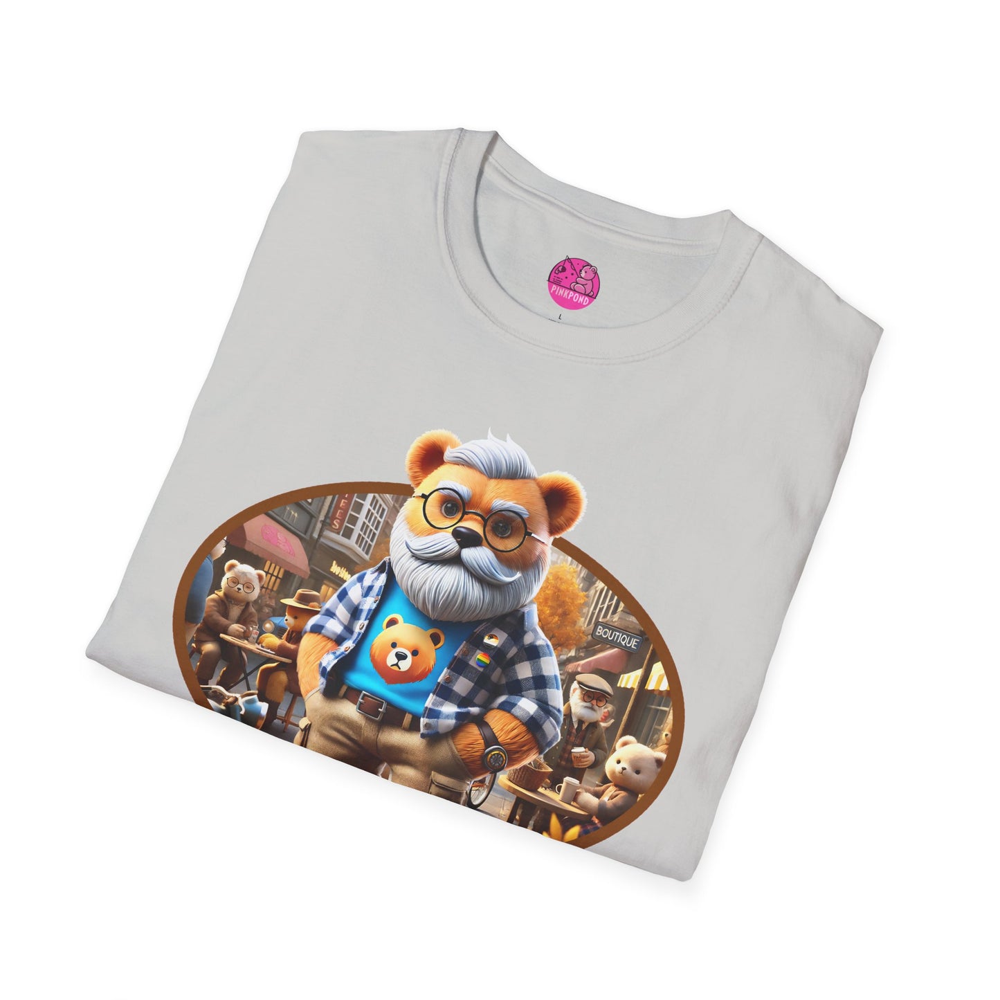 Big Bear T-Shirt - Bold, Comfortable Unisex Softstyle Tee with Playful Charm