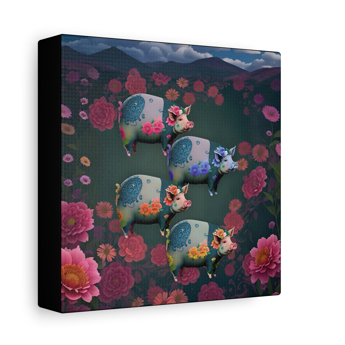 ‘Floral Flight’ Canvas Print by Andrew McCarter
