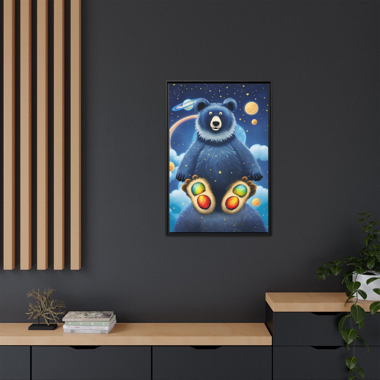 'Cosmic Pawprints' by Andrew McCarter - Canvas Art