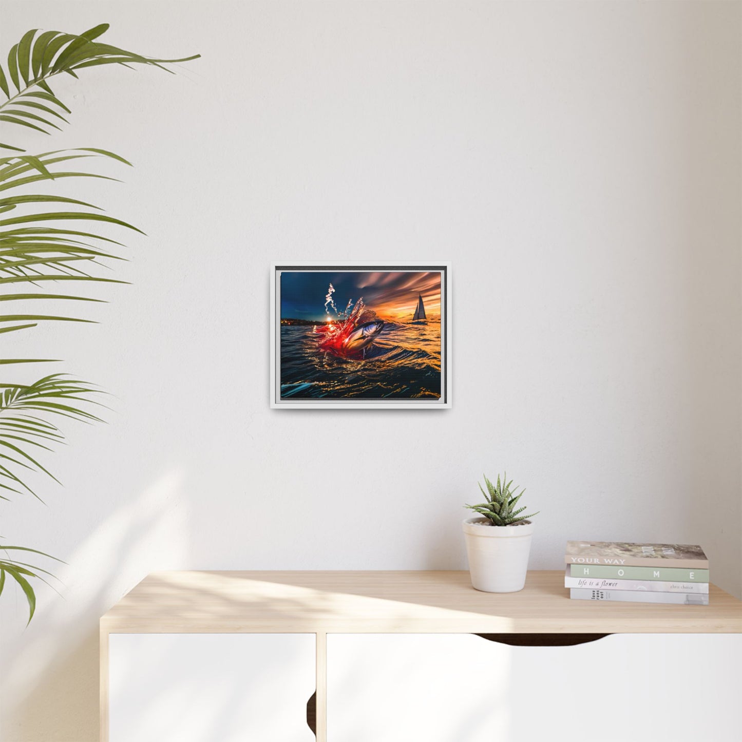 "The Leap" by Andrew McCarter - Ocean Canvas Art.