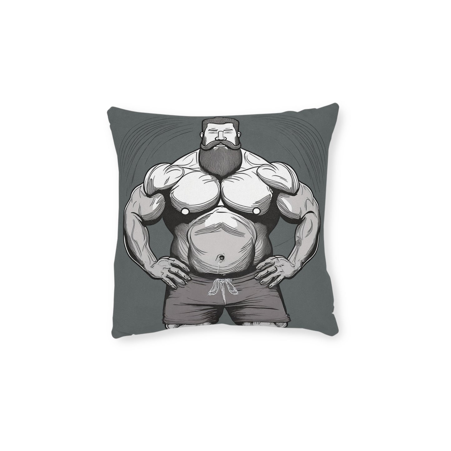 Square Pillow - PinkPond Bear Strength & Global Roar 12x12 Inch Double-Sided Cushion