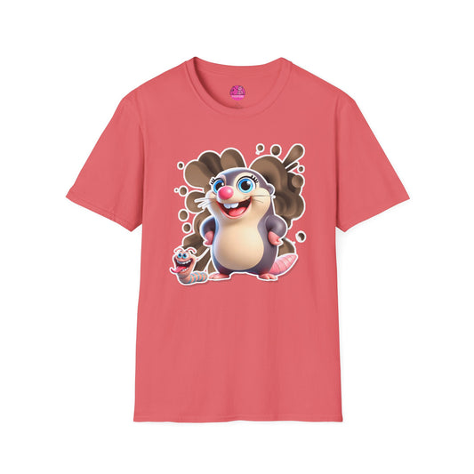 Millicent the Mole T-Shirt – Digging Up Fun in Style - Bold and Colorful Unisex Tee for Fun-Loving Fashion Fans