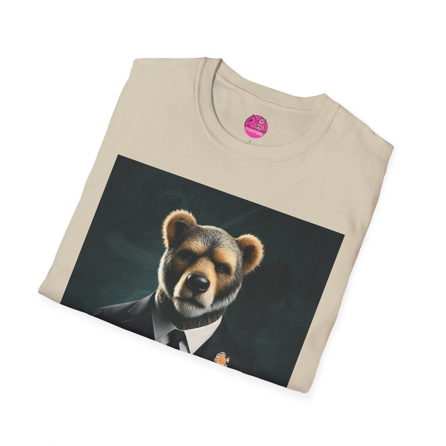 Boss Bear Graphic Tee - Unisex Softstyle T-Shirt for Power Players