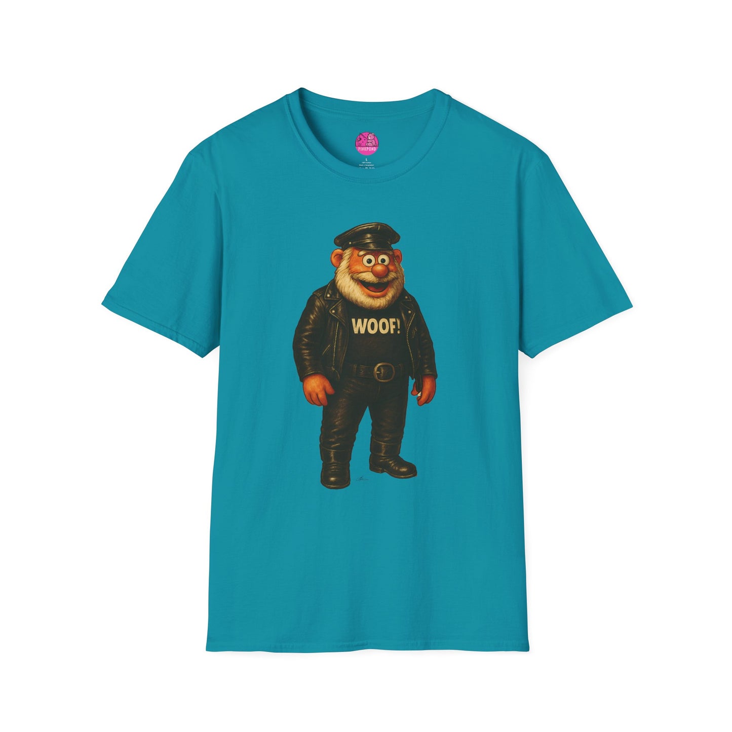 Unisex T-Shirt Leather Polar Bear Tee - WOOF Shirt Silver Beard Energy Pride Fashion