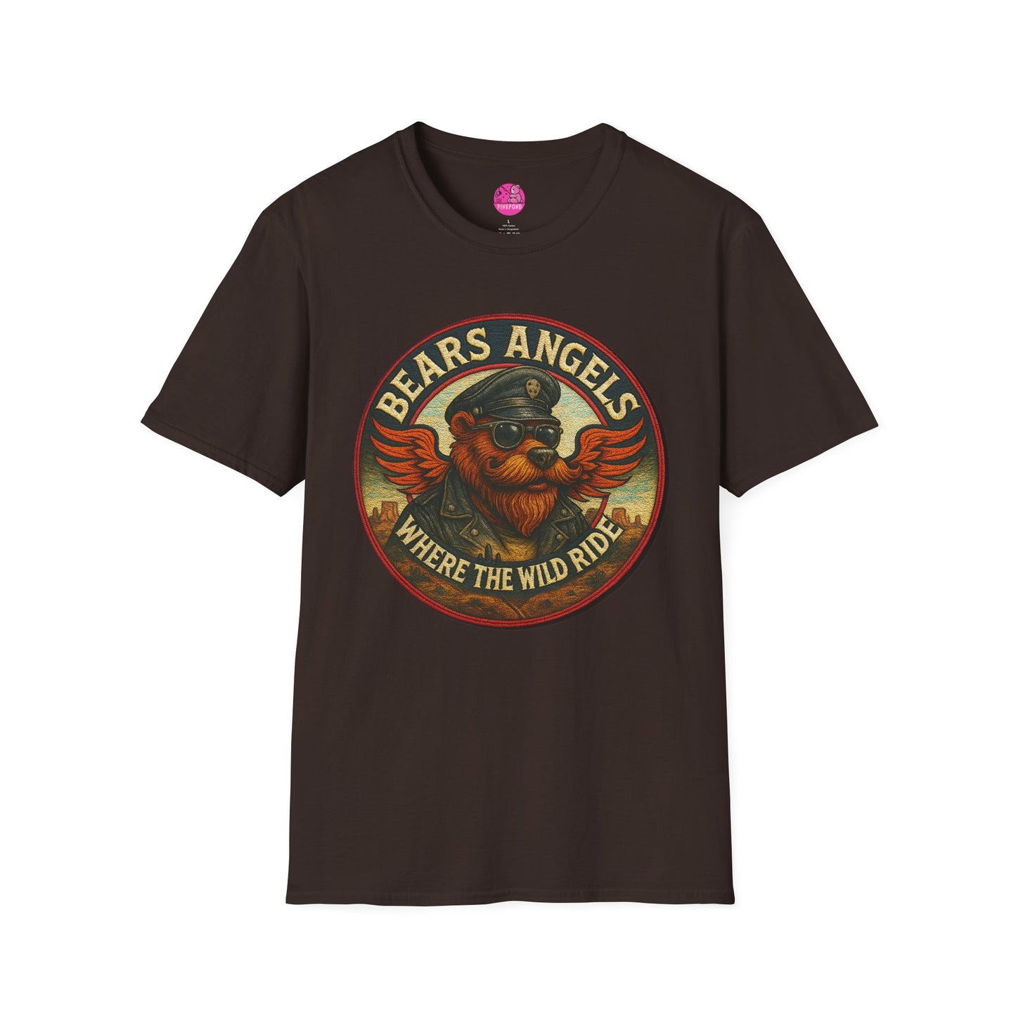 Biker Bears Angels Unisex T-Shirt - Where The Wild Ride Tee