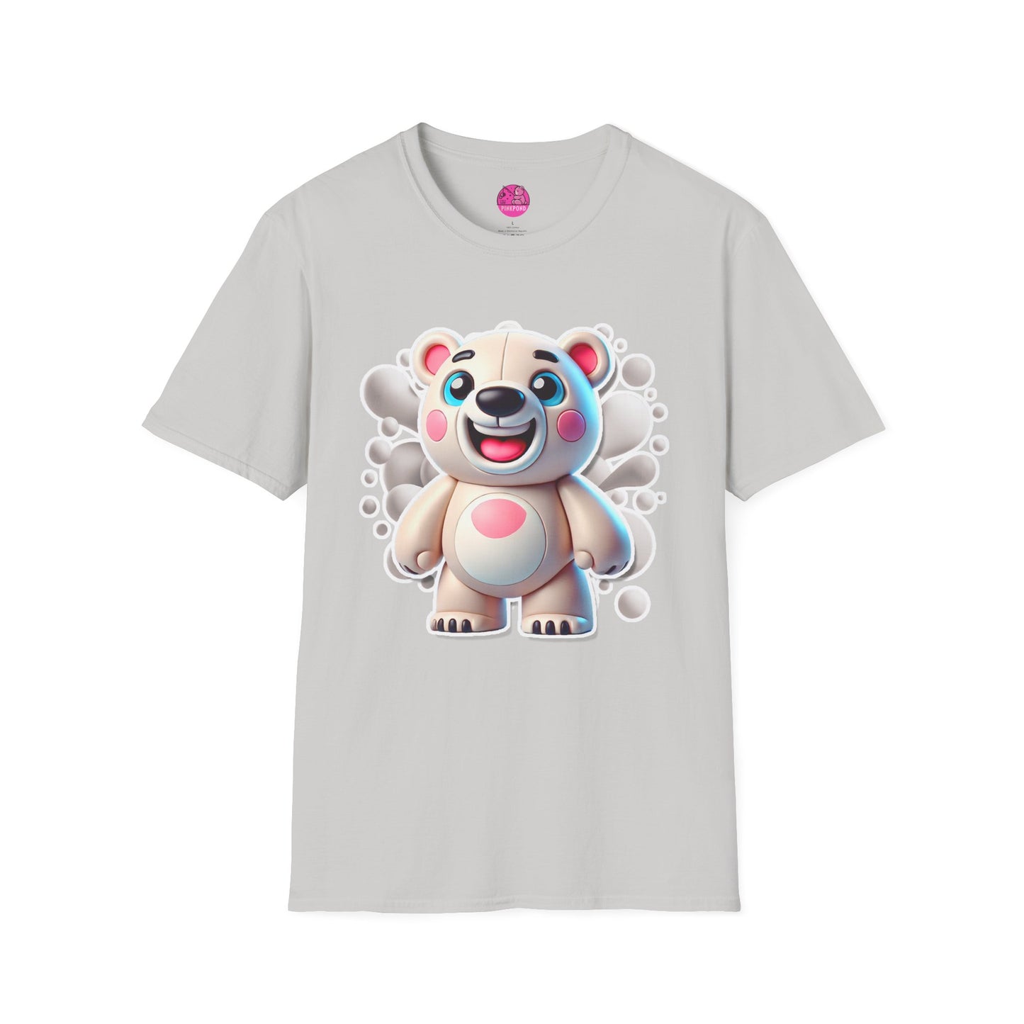 Pepe the Polar Bear T-Shirt - The Coolest Bear Around | Unisex Softstyle Tee