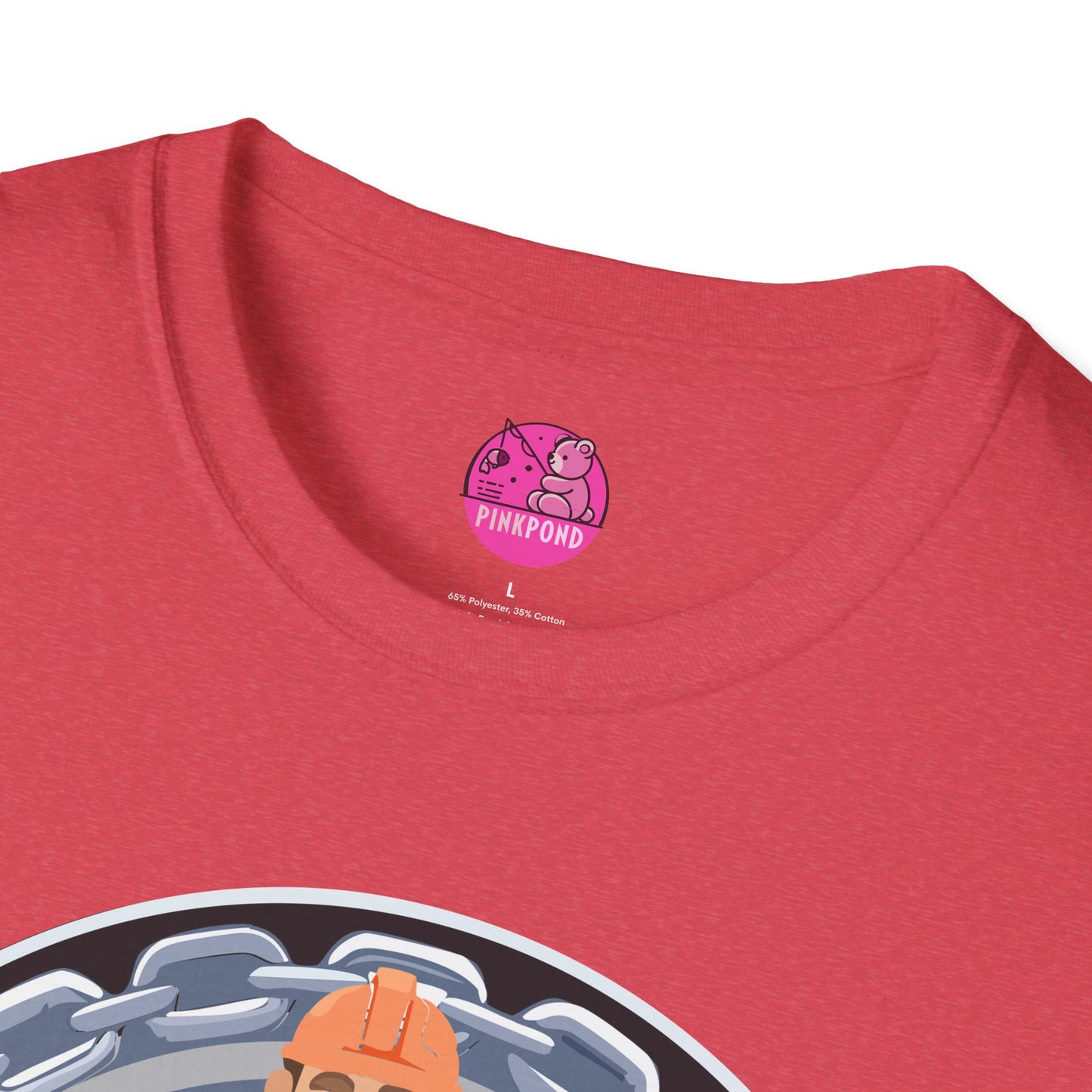 Construction Worker Bear  Graphic T-Shirt
