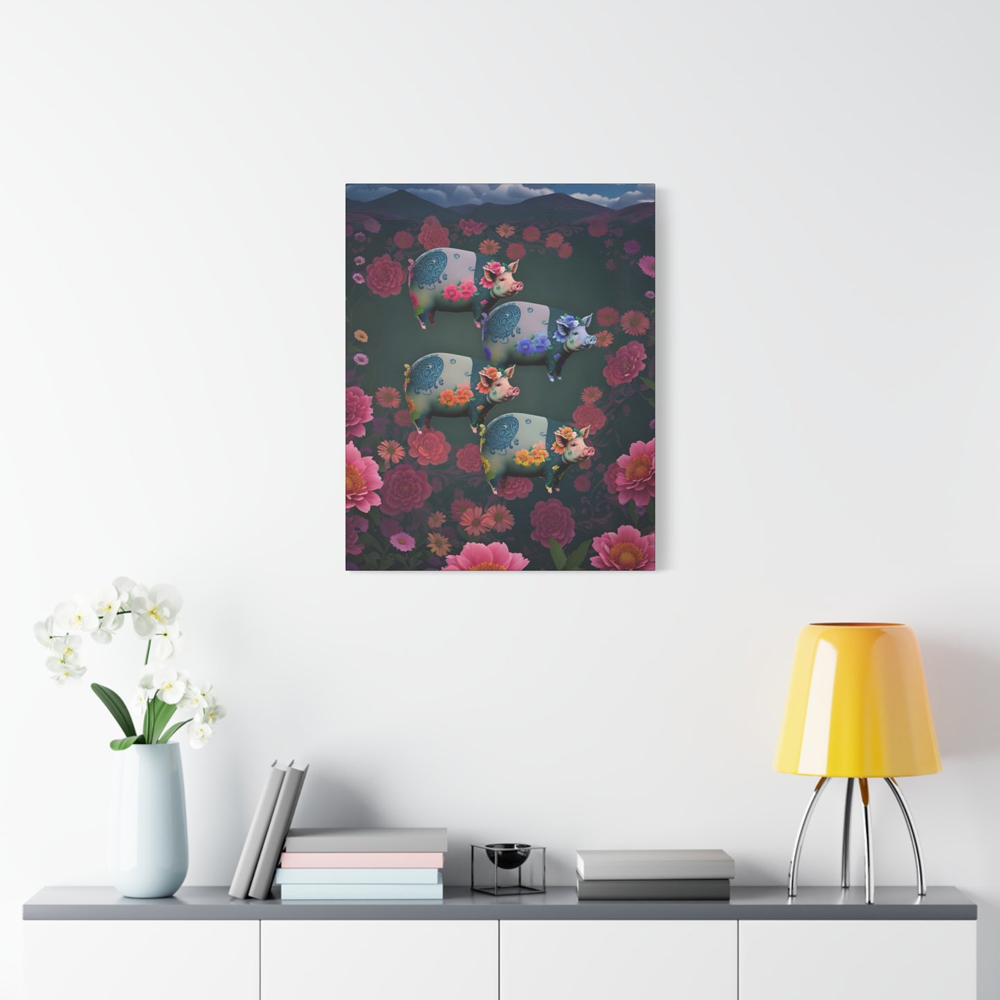 ‘Floral Flight’ Canvas Print by Andrew McCarter
