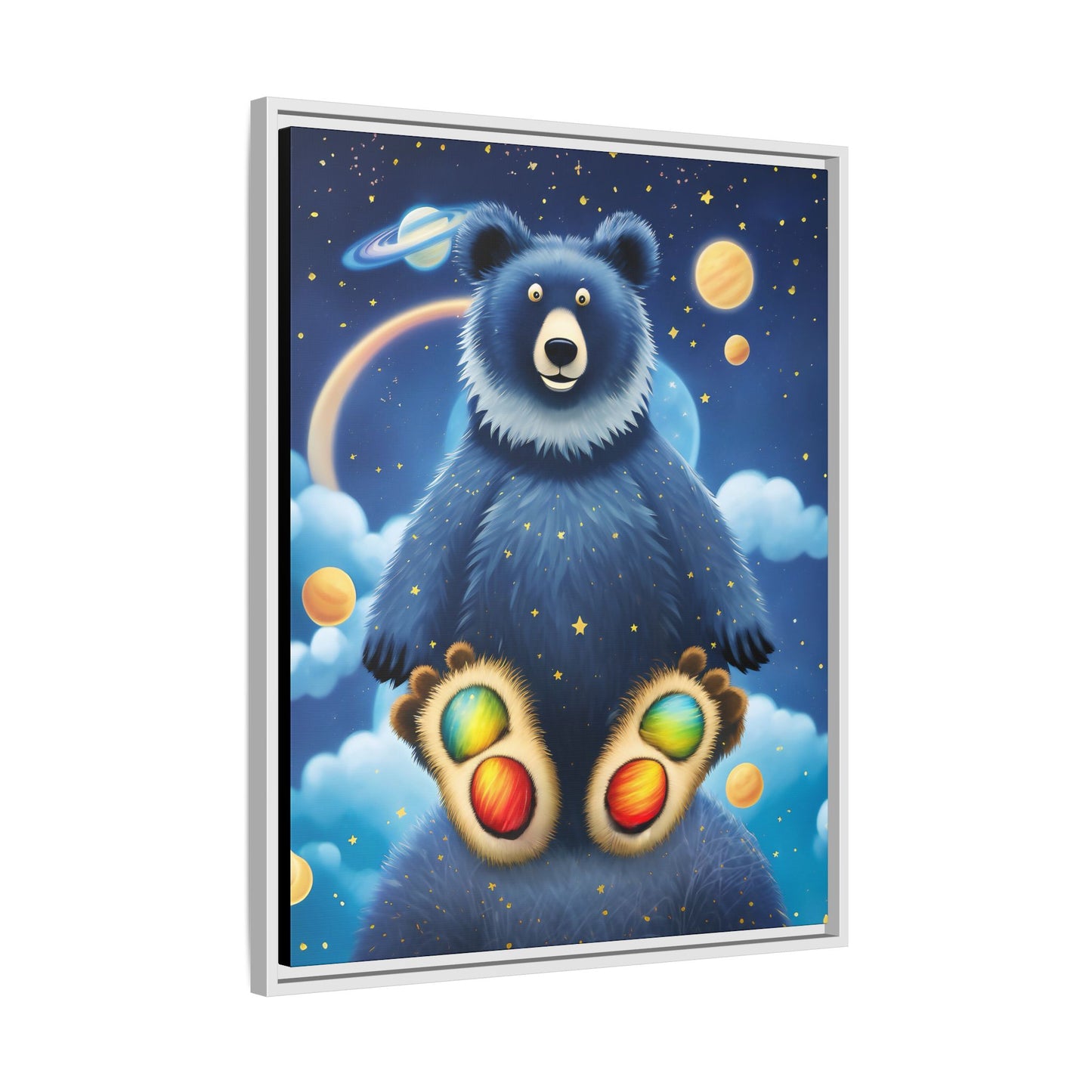 'Cosmic Pawprints' by Andrew McCarter - Canvas Art